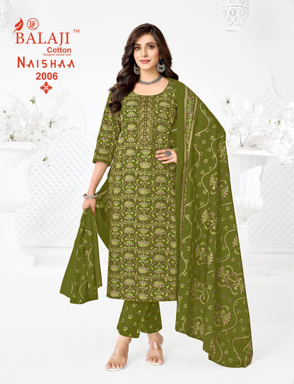 Naishaa Vol 2 Balaji Readymade Cotton Pant Suits Exporter Gujarat
