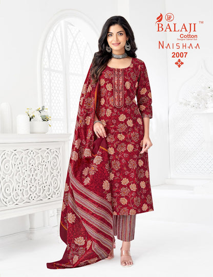 Naishaa Vol 2 Balaji Readymade Cotton Pant Suits Exporter Gujarat