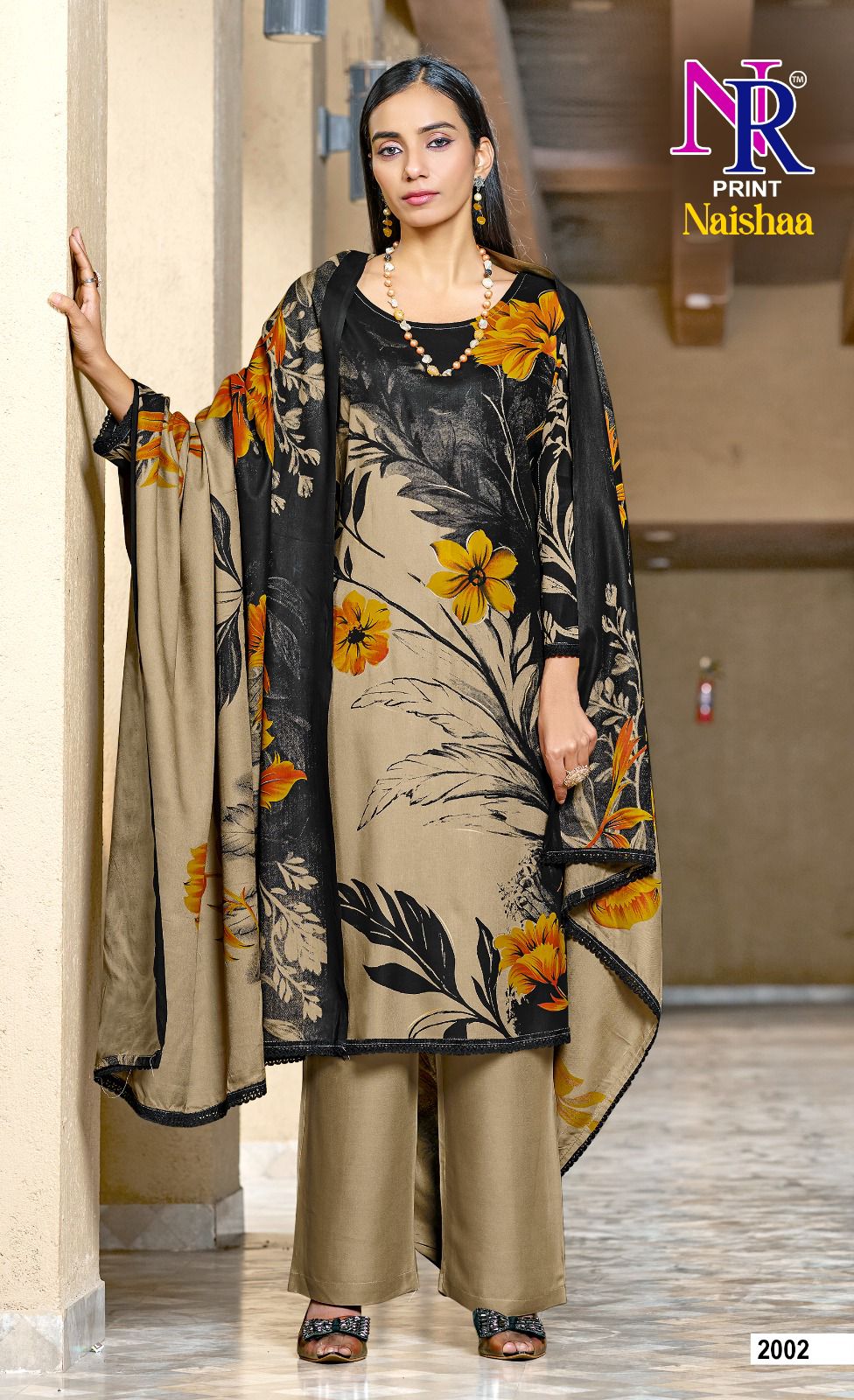 Naishaa Vol 2 Nr Print Rayon Pant Style Suits Manufacturer Ahmedabad