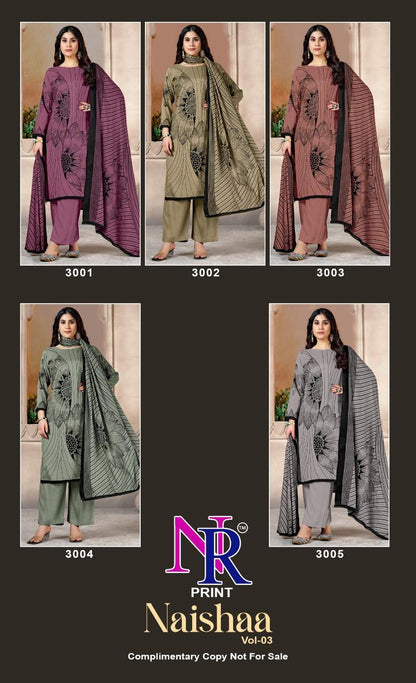Naishaa Vol 3 Nr Print Rayon Pant Style Suits Manufacturer