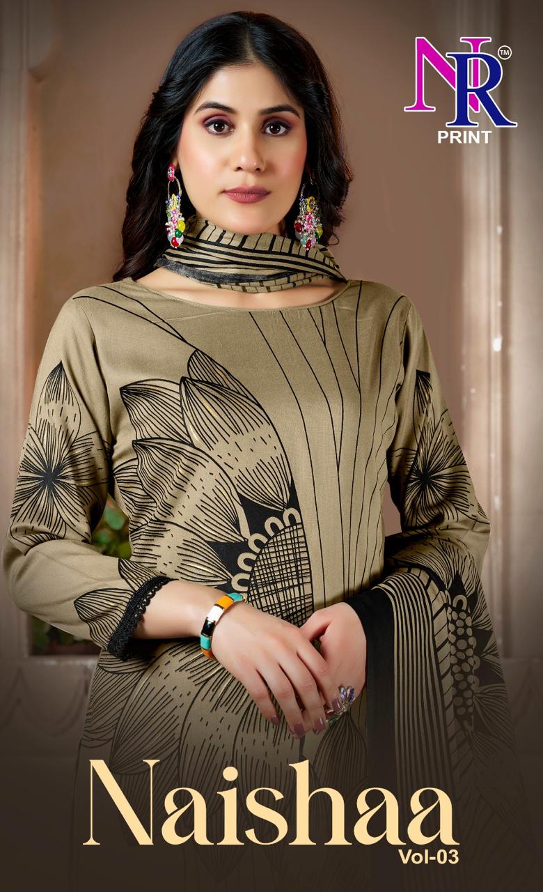 Naishaa Vol 3 Nr Print Rayon Pant Style Suits Manufacturer