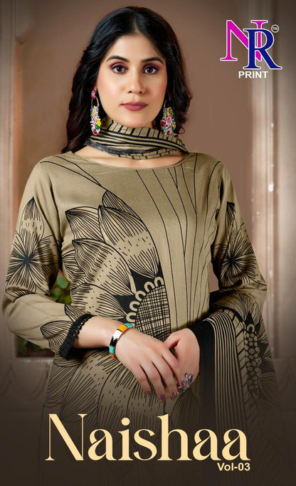 Naishaa Vol 3 Nr Print Rayon Pant Style Suits Manufacturer