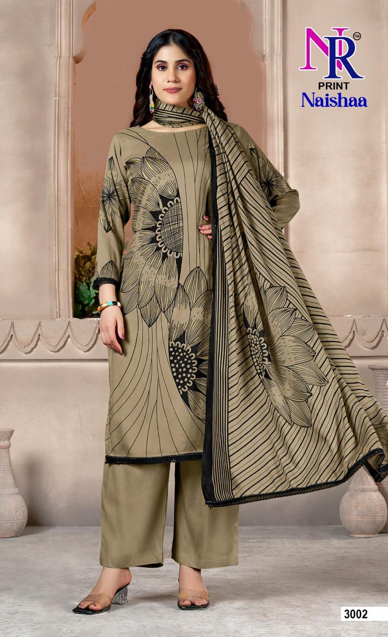 Naishaa Vol 3 Nr Print Rayon Pant Style Suits Manufacturer