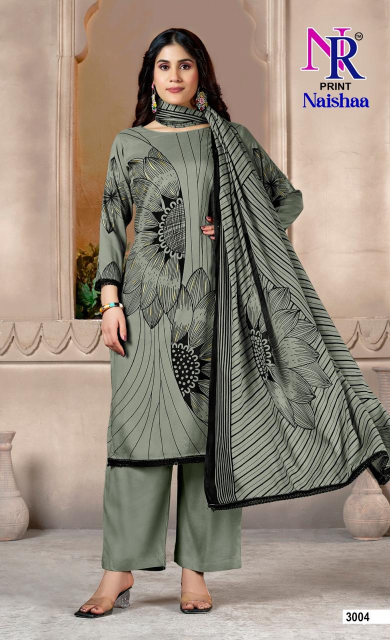 Naishaa Vol 3 Nr Print Rayon Pant Style Suits Manufacturer