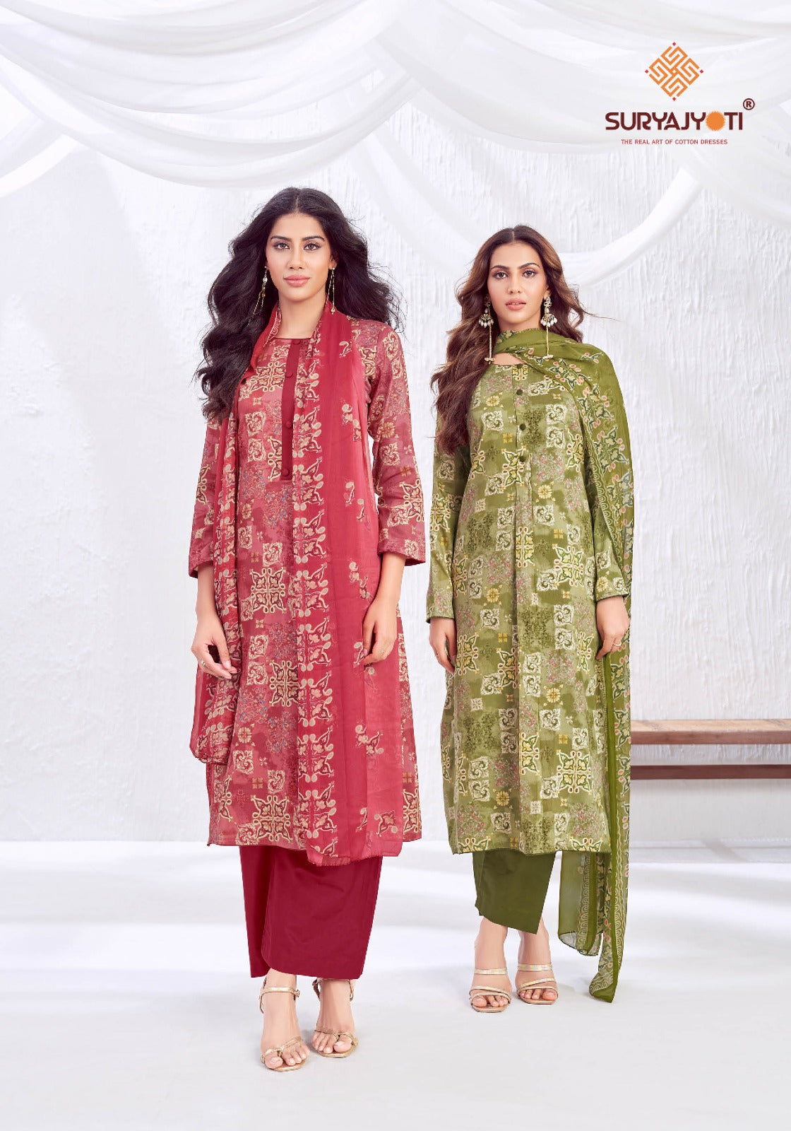 Naishaa Vol 48 Suryajyoti Jaam Satin Pant Style Suits Wholesaler India