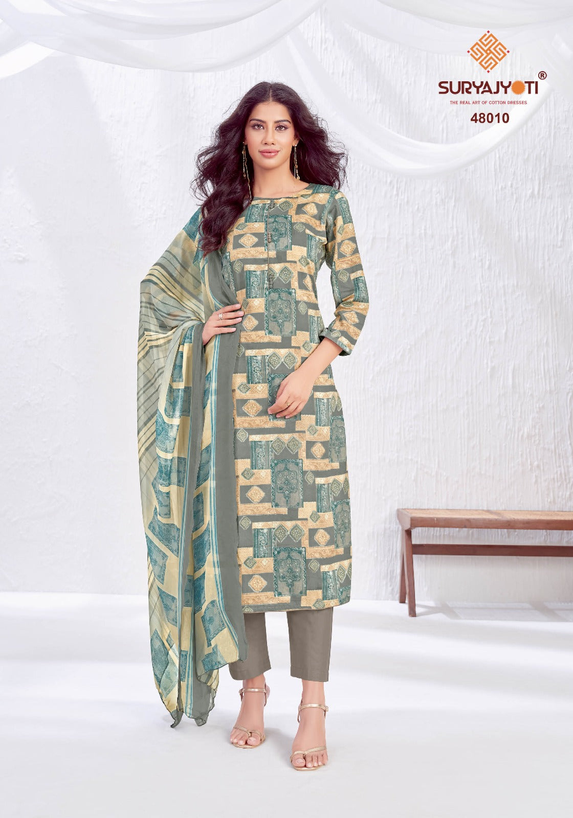 Naishaa Vol 48 Suryajyoti Jaam Satin Pant Style Suits Wholesaler India