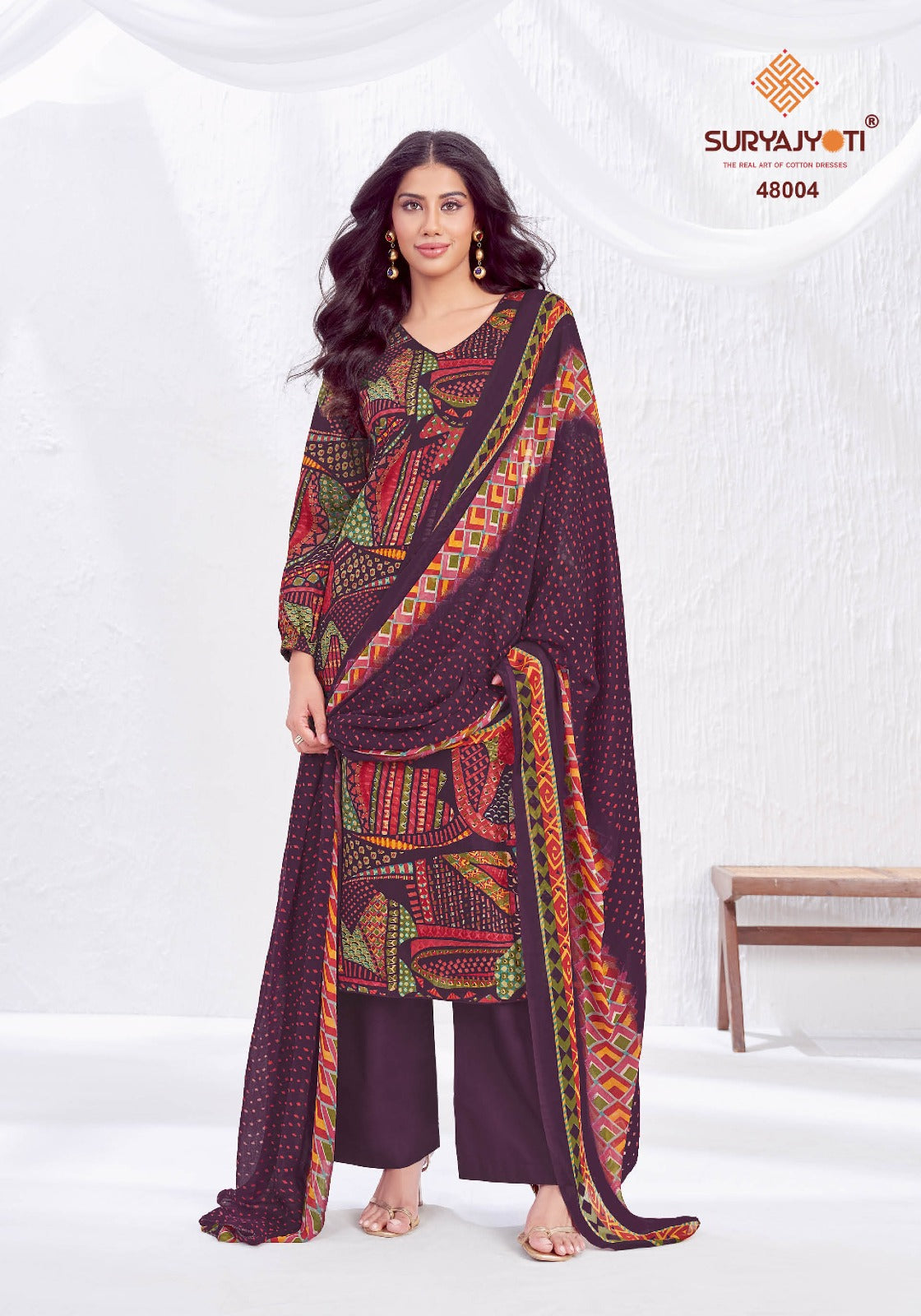 Naishaa Vol 48 Suryajyoti Jaam Satin Pant Style Suits Wholesaler India