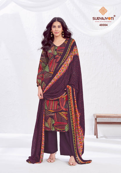 Naishaa Vol 48 Suryajyoti Jaam Satin Pant Style Suits Wholesaler India