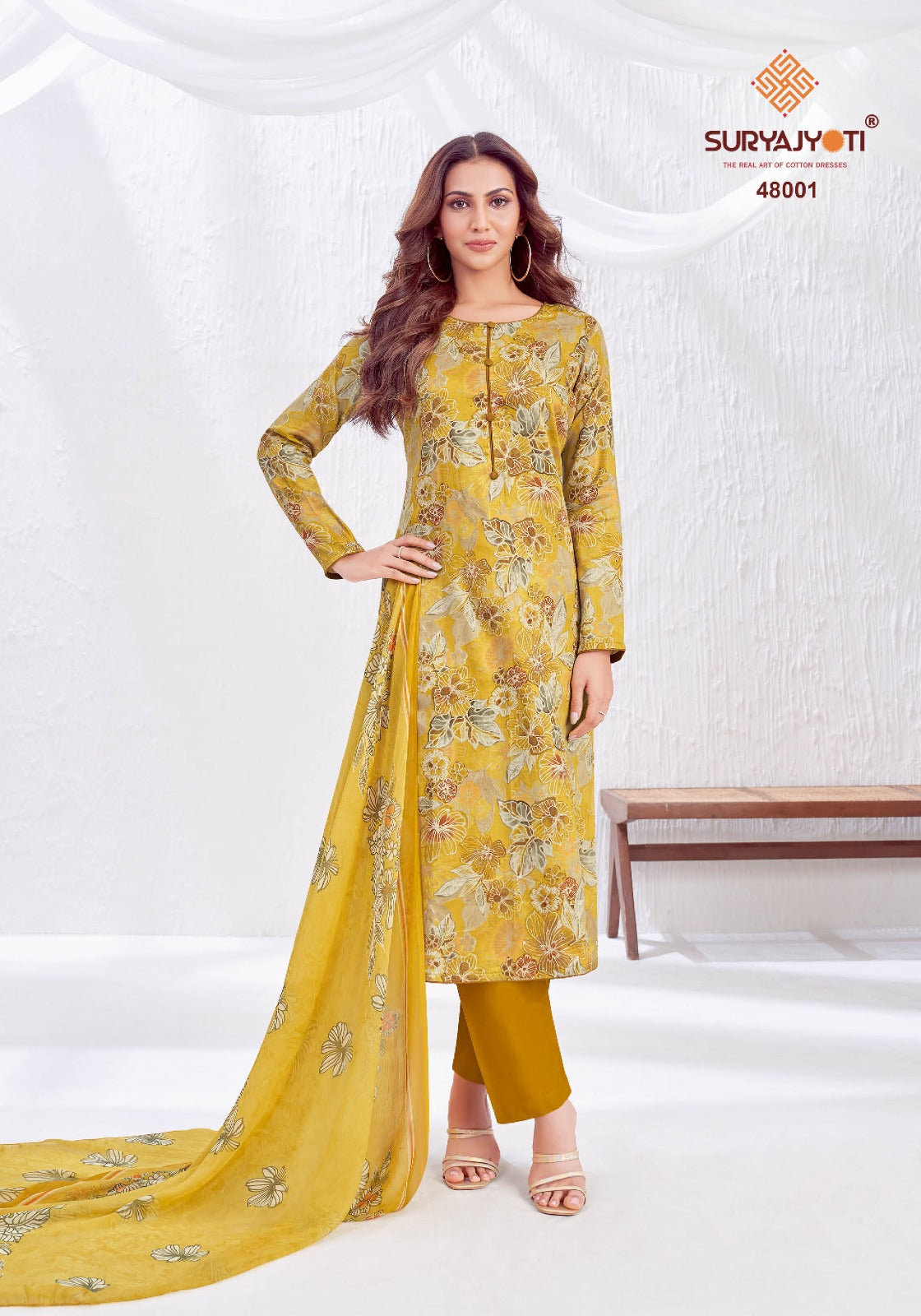 Naishaa Vol 48 Suryajyoti Jaam Satin Pant Style Suits Wholesaler India