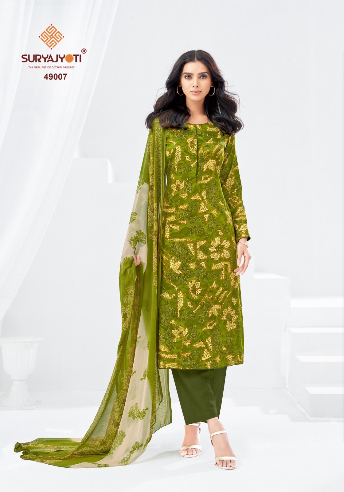 Naishaa Vol 49 Suryajyoti Jaam Satin Pant Style Suits Manufacturer Gujarat
