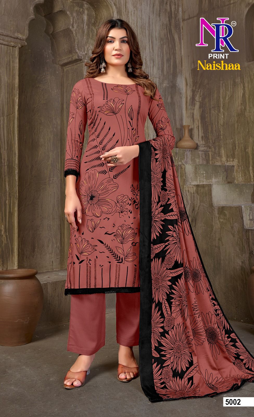 Naishaa Vol 5 Nr Print Rayon Pant Style Suits Wholesale Price