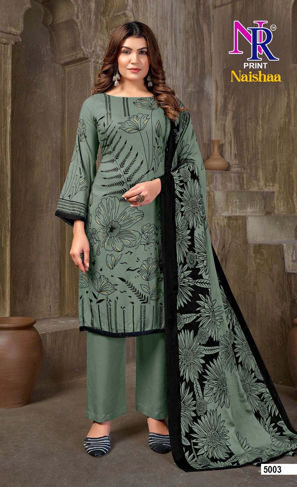 Naishaa Vol 5 Nr Print Rayon Pant Style Suits Wholesale Price
