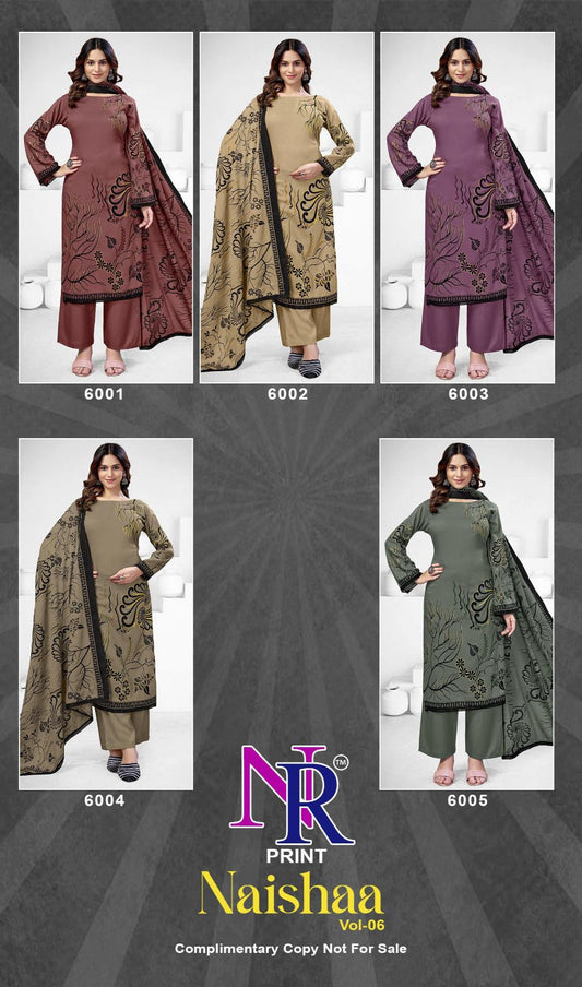 Naishaa Vol 6 Nr Print Rayon Pant Style Suits Supplier India