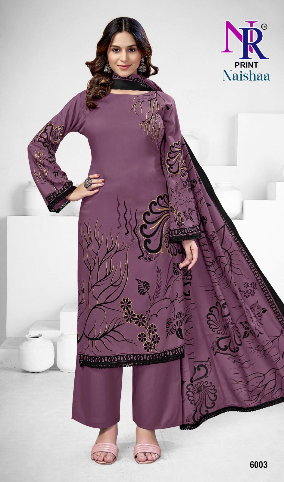 Naishaa Vol 6 Nr Print Rayon Pant Style Suits Supplier India