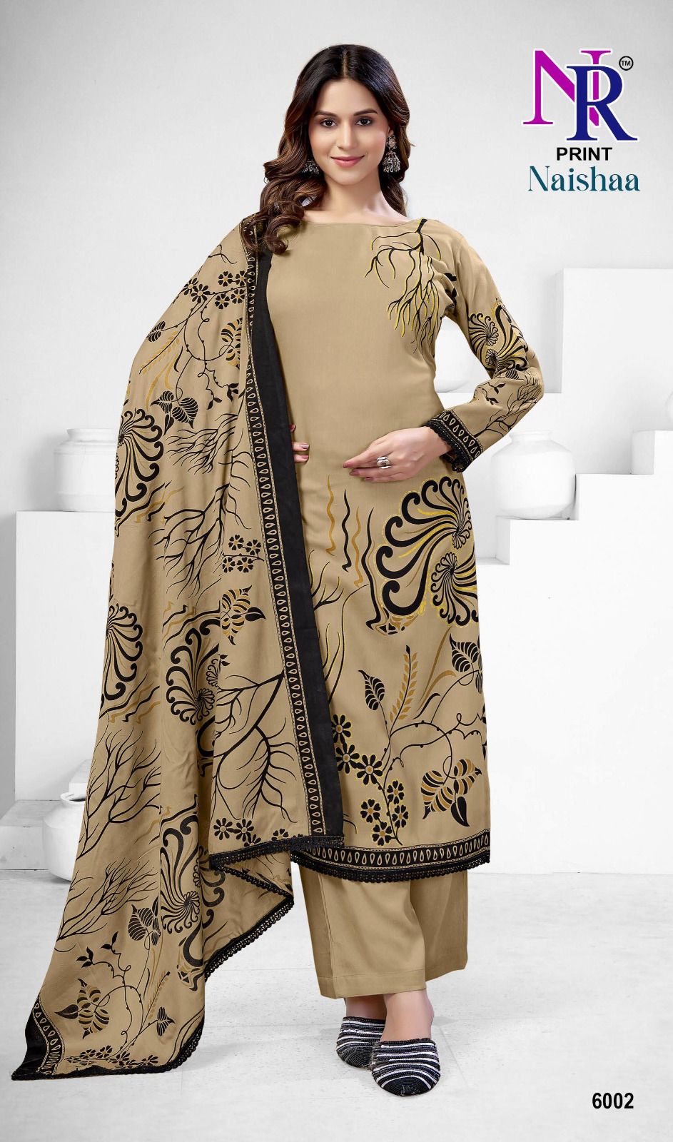 Naishaa Vol 6 Nr Print Rayon Pant Style Suits Supplier India