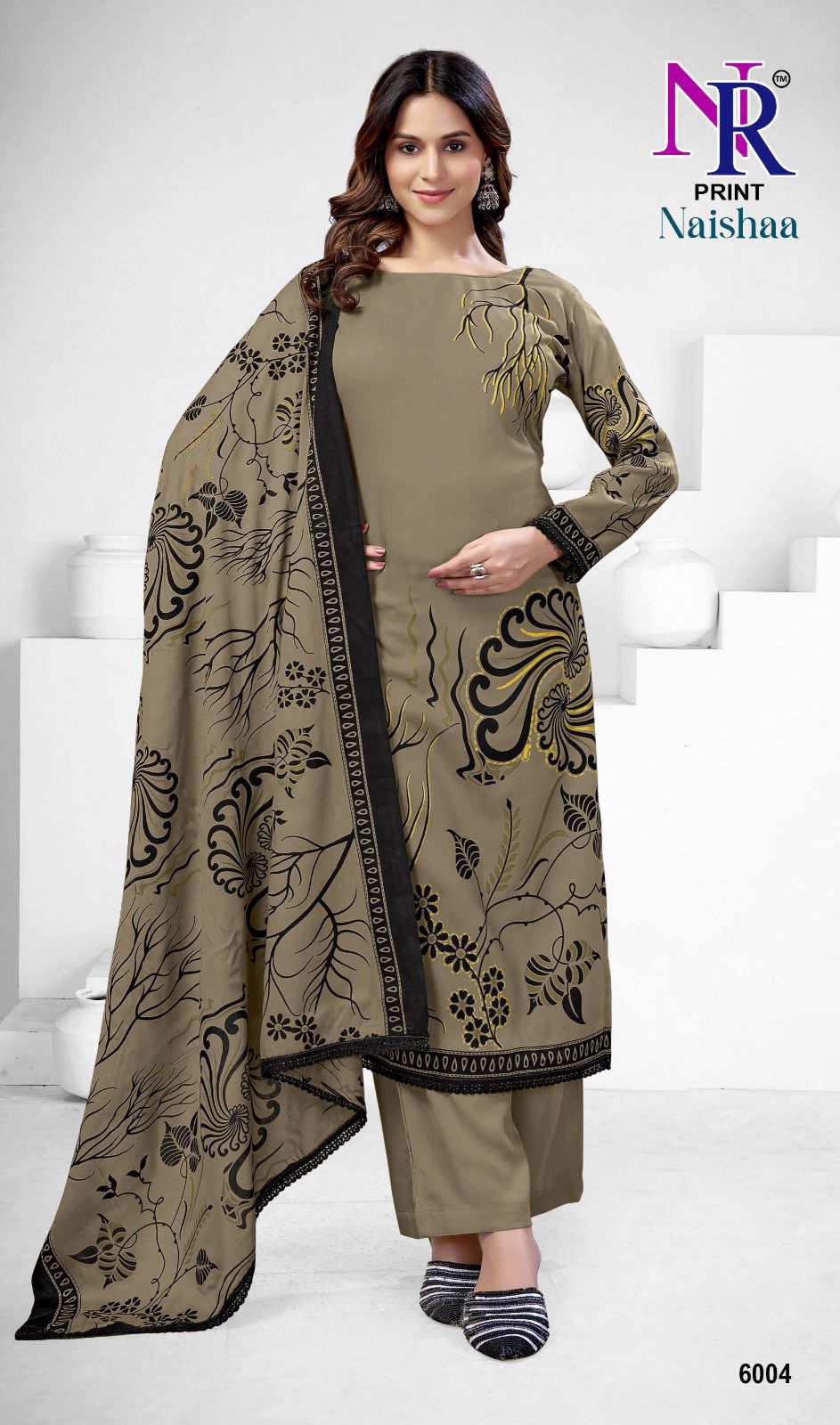 Naishaa Vol 6 Nr Print Rayon Pant Style Suits Supplier India