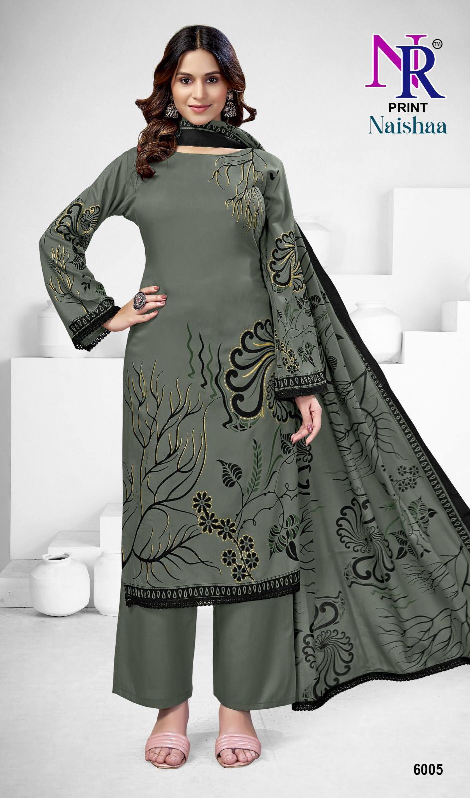 Naishaa Vol 6 Nr Print Rayon Pant Style Suits Supplier India