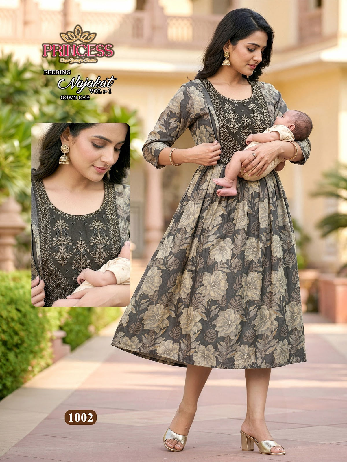 Najakat Vol 1 Princess Creation Vetican Feeding Kurtis Supplier Gujarat