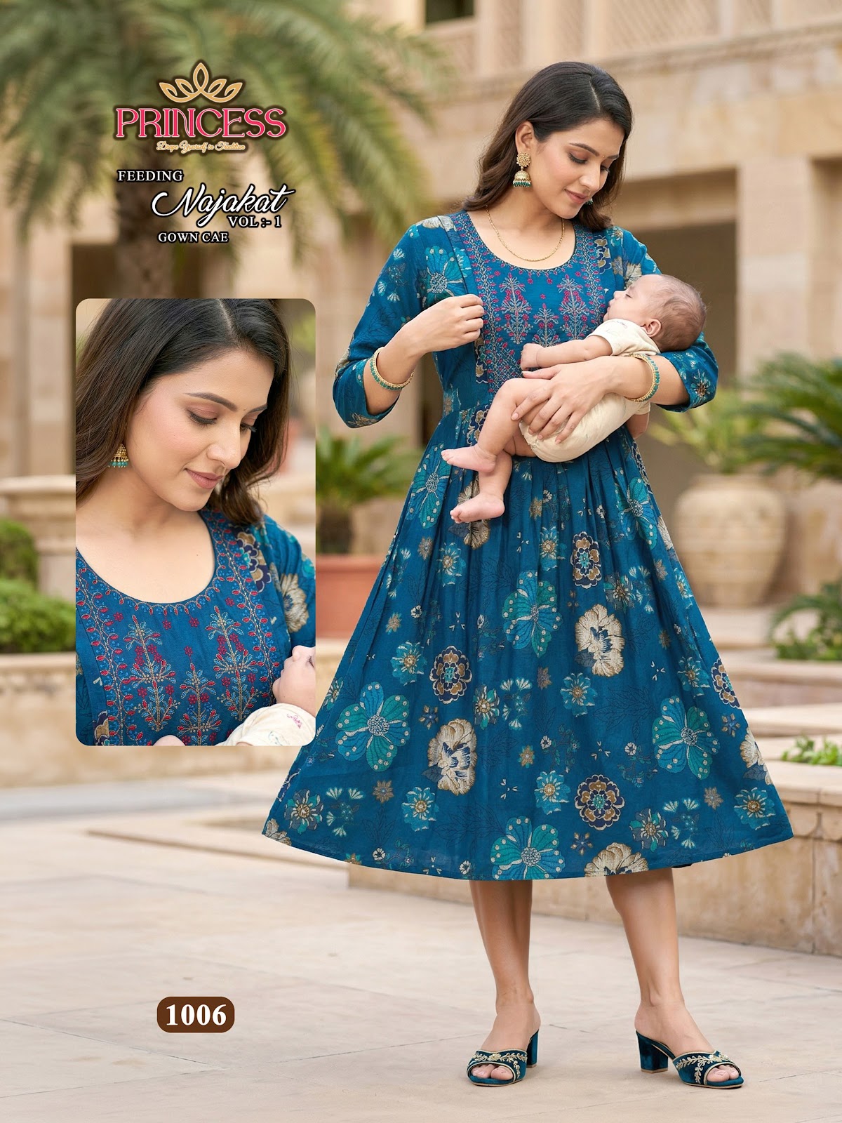 Najakat Vol 1 Princess Creation Vetican Feeding Kurtis Supplier Gujarat