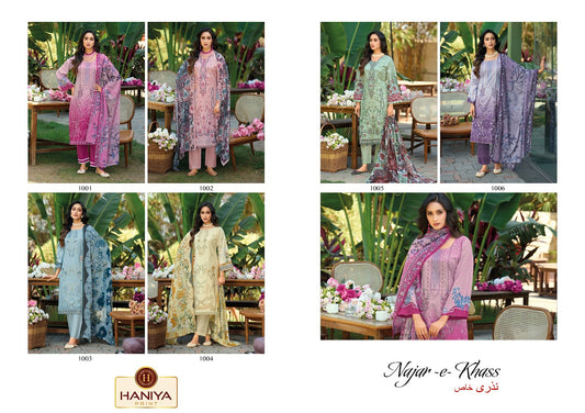 Najar E Khass Haniya Print Cotton Karachi Salwar Suits Supplier India