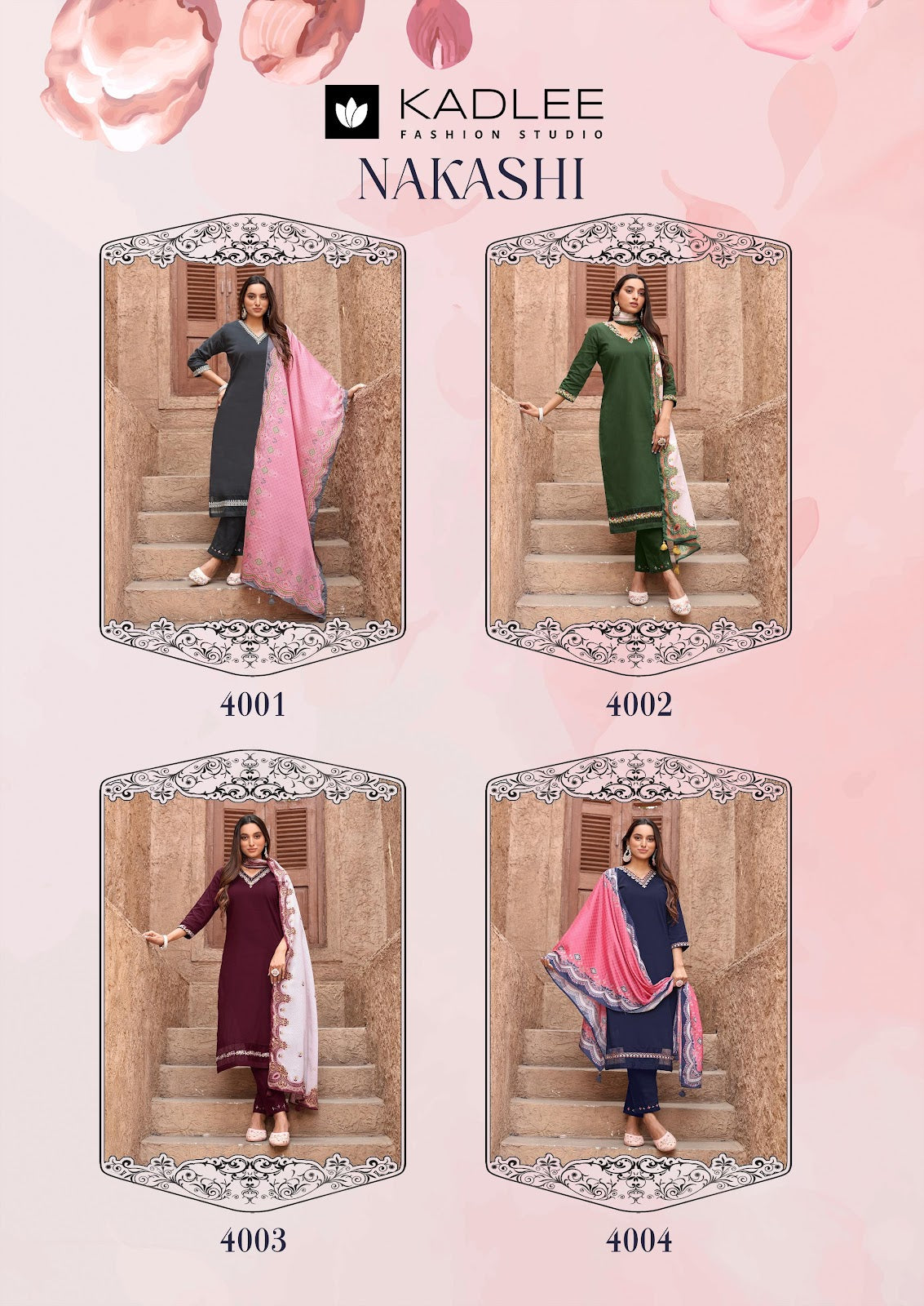 Nakashi Kadlee Cotton Readymade Pant Style Suits Supplier Ahmedabad