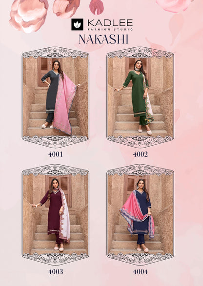 Nakashi Kadlee Cotton Readymade Pant Style Suits Supplier Ahmedabad