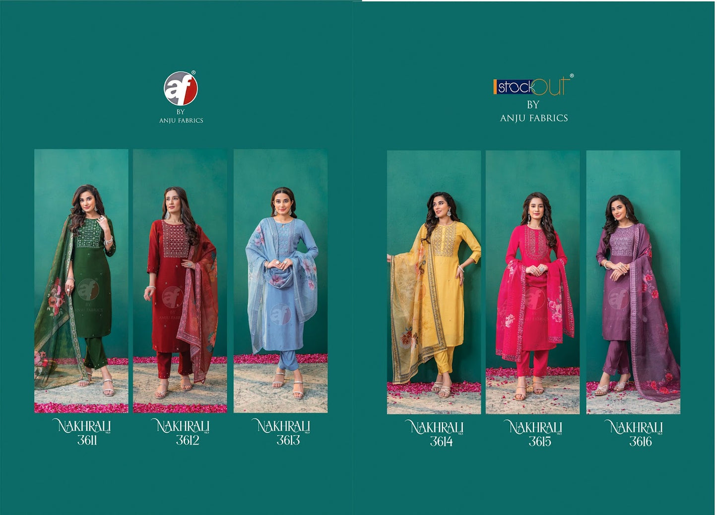Nakhrali Vol 5 Af Modal Silk Readymade Pant Style Suits Exporter Gujarat