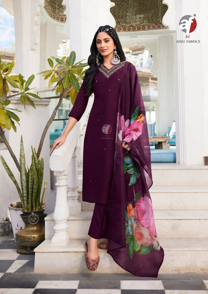 Nakhrali Vol 6 Af Modal Silk Readymade Pant Style Suits Wholesale Price