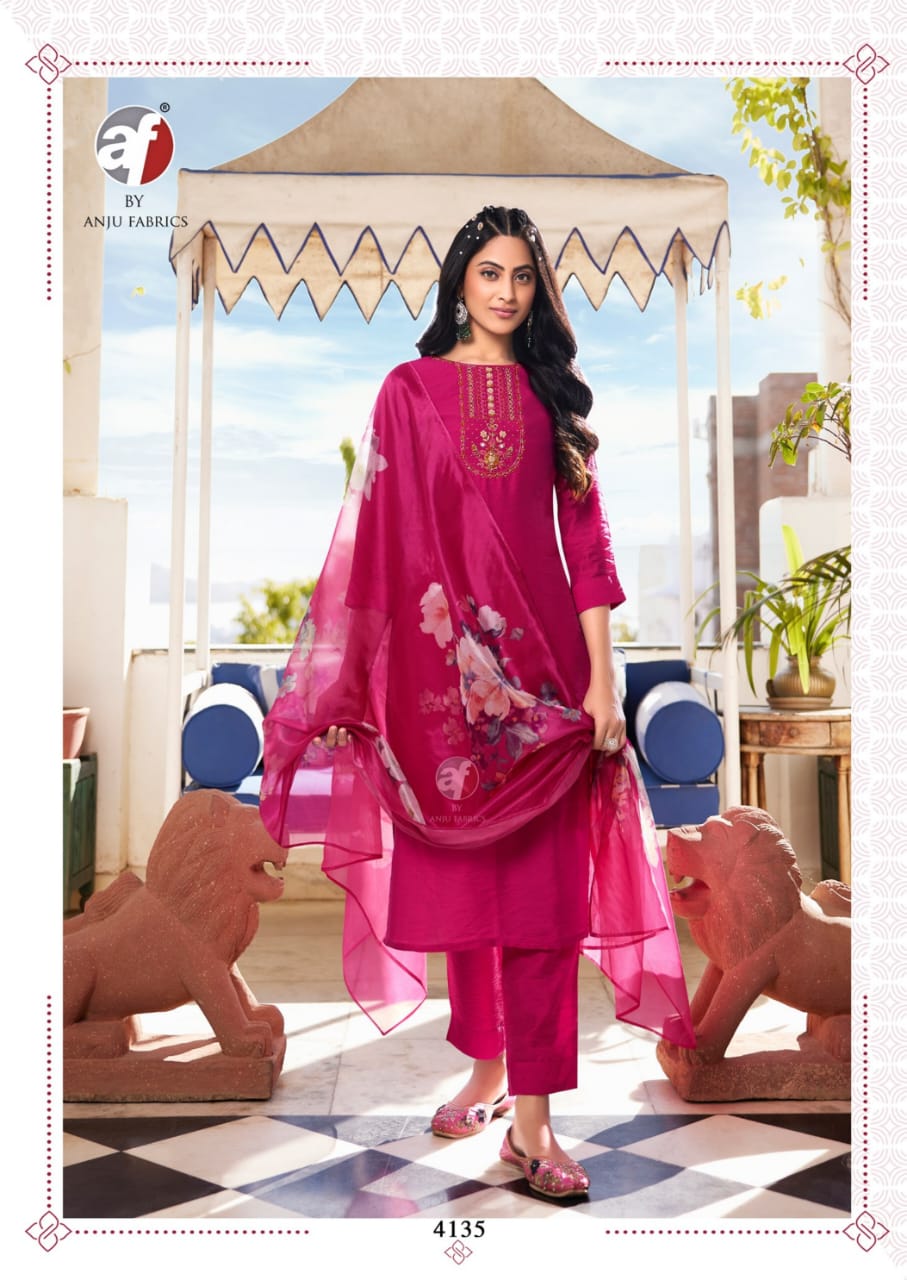 Nakhrali Vol 6 Af Modal Silk Readymade Pant Style Suits Wholesale Price
