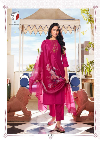 Nakhrali Vol 6 Af Modal Silk Readymade Pant Style Suits Wholesale Price