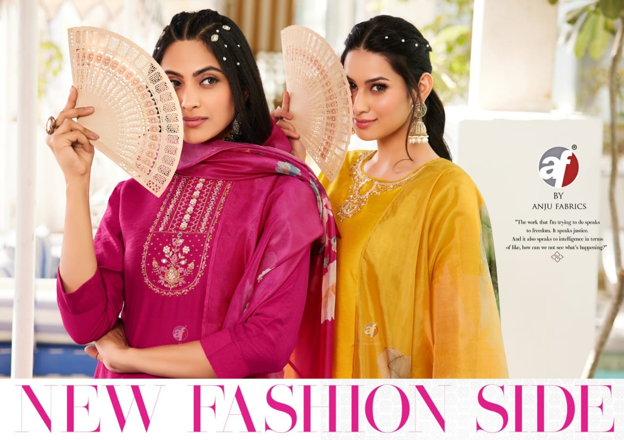Nakhrali Vol 6 Af Modal Silk Readymade Pant Style Suits Wholesale Price