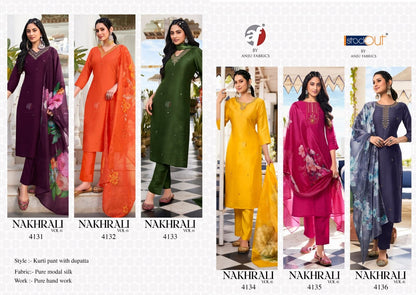Nakhrali Vol 6 Af Modal Silk Readymade Pant Style Suits Wholesale Price
