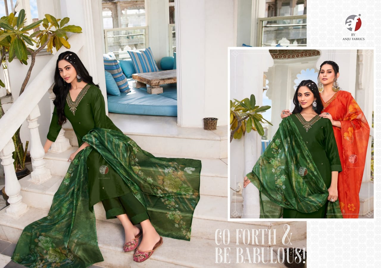 Nakhrali Vol 6 Af Modal Silk Readymade Pant Style Suits Wholesale Price