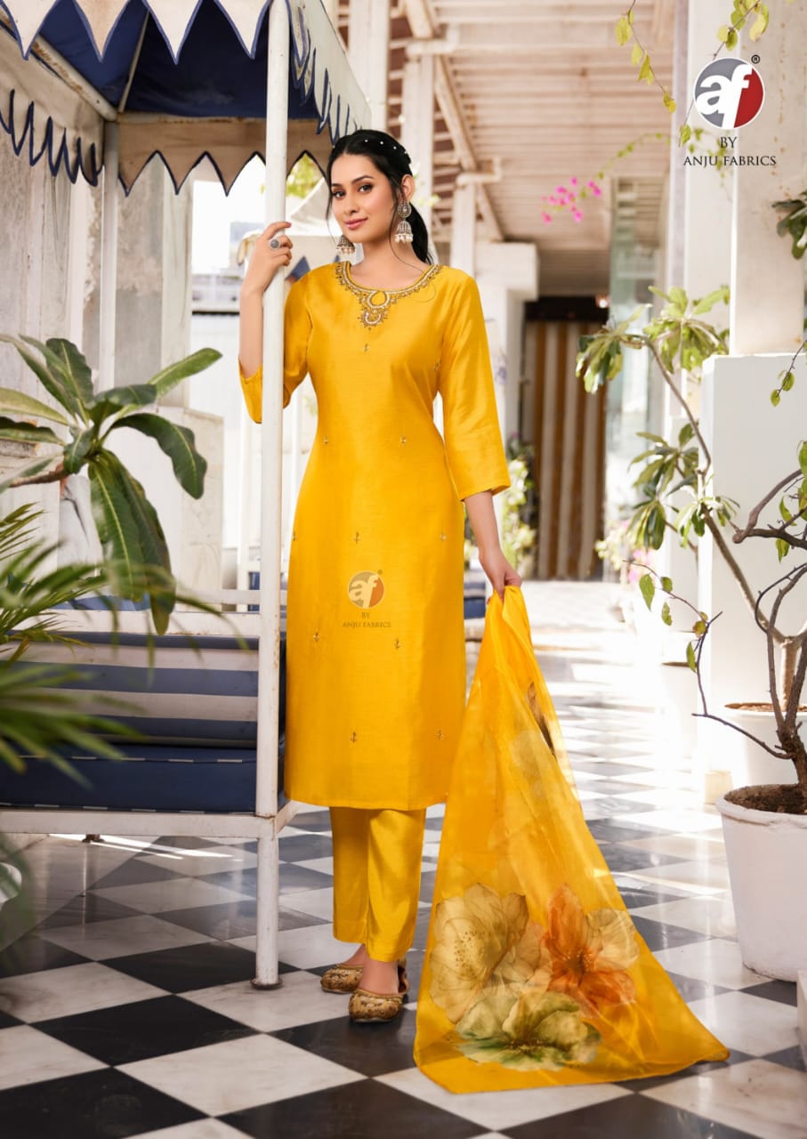 Nakhrali Vol 6 Af Modal Silk Readymade Pant Style Suits Wholesale Price