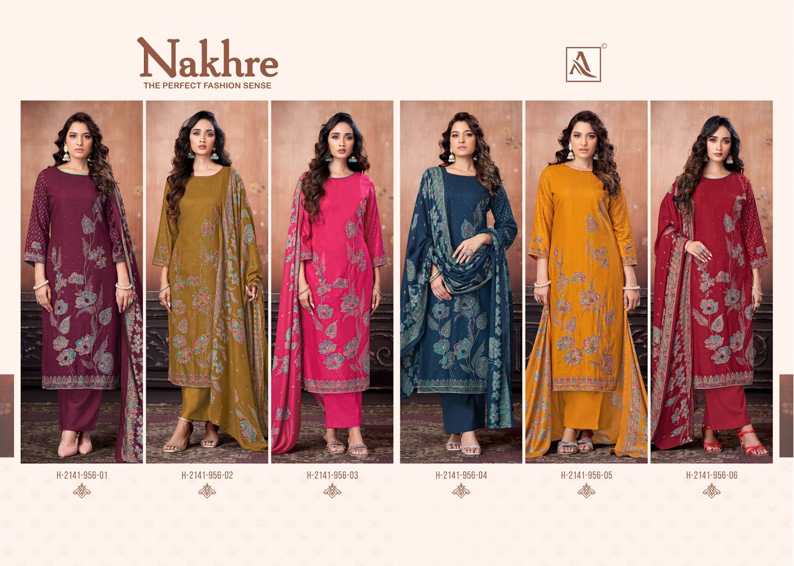 Nakhre Alok Pashmina Suits Supplier Ahmedabad