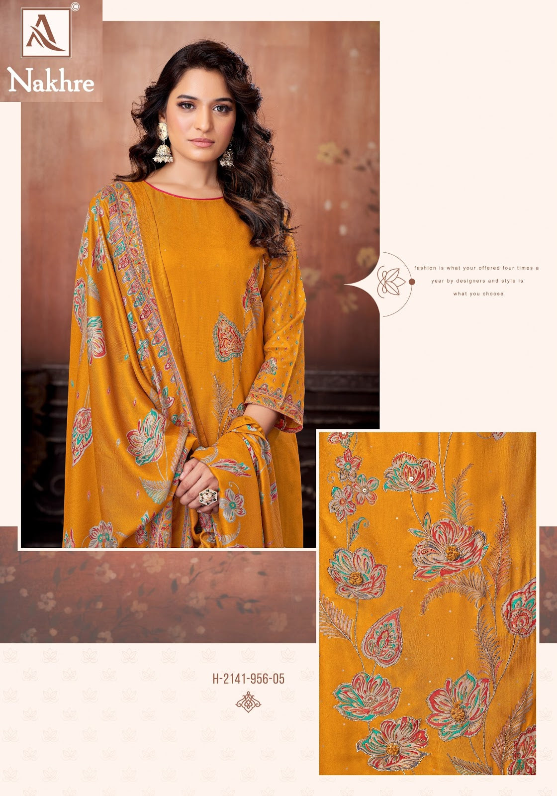 Nakhre Alok Pashmina Suits Supplier Ahmedabad