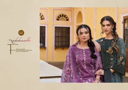 Nakkashi Belliza Designer Studio Cotton Karachi Salwar Suits Wholesale