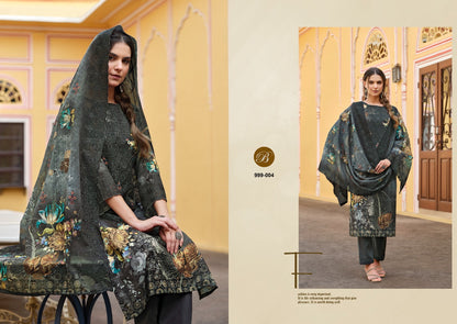 Nakkashi Belliza Designer Studio Cotton Karachi Salwar Suits Wholesale