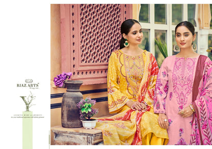 Naksh Riaz Art Cotton Cambric Karachi Salwar Suits Exporter