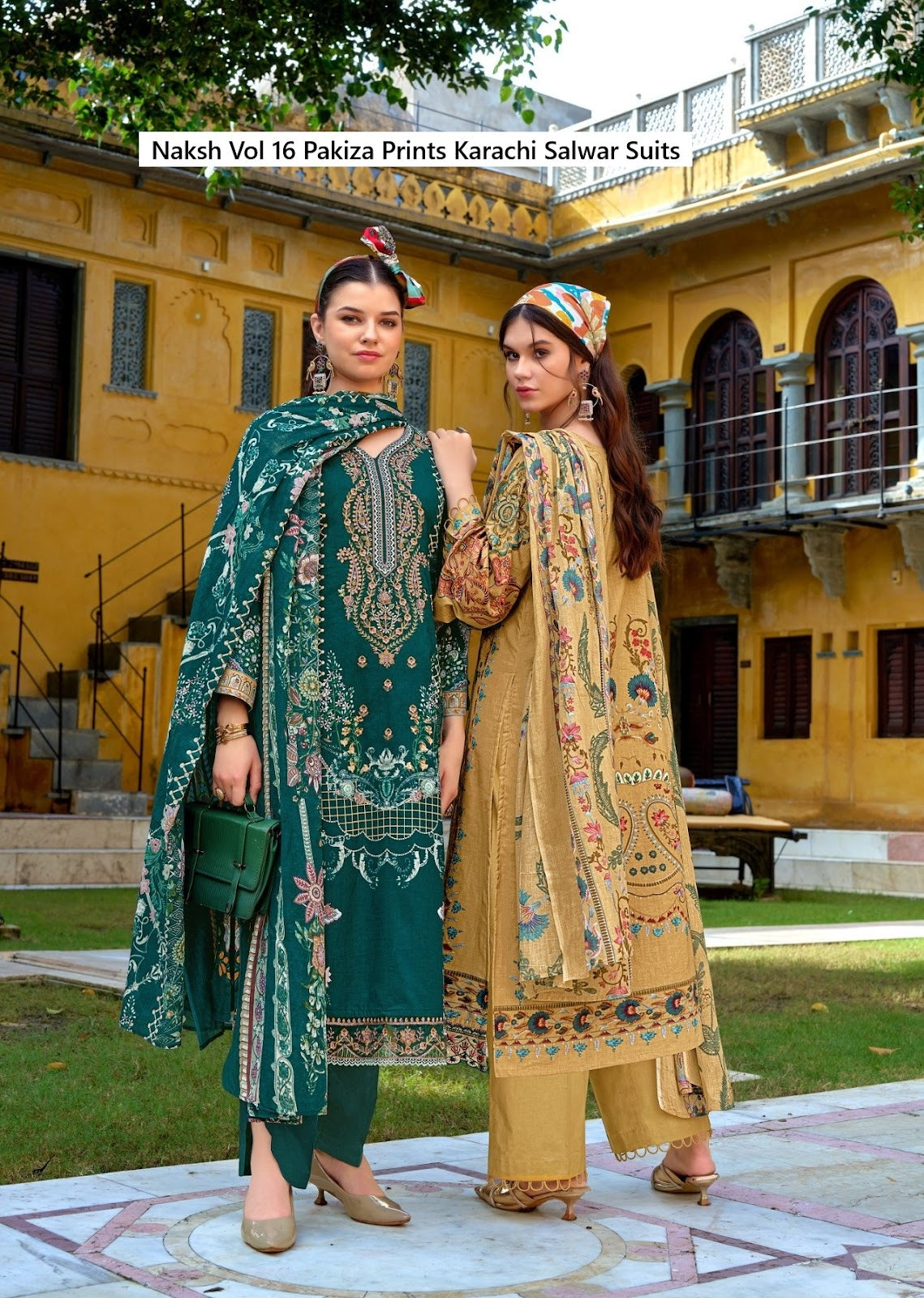 Naksh Vol 16 Pakiza Prints Lawn Cotton Karachi Salwar Suits Supplier Gujarat