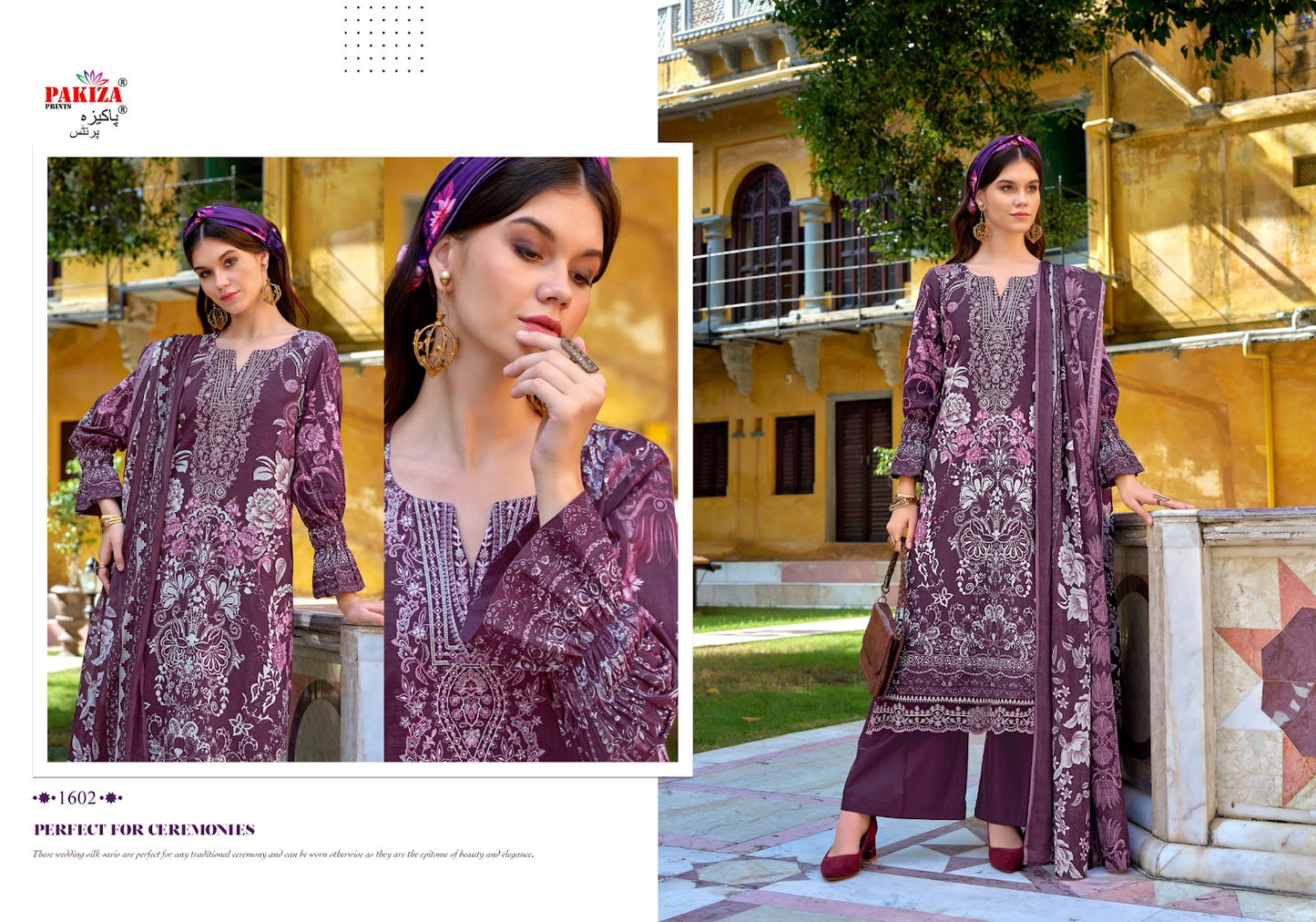 Naksh Vol 16 Pakiza Prints Lawn Cotton Karachi Salwar Suits Supplier Gujarat