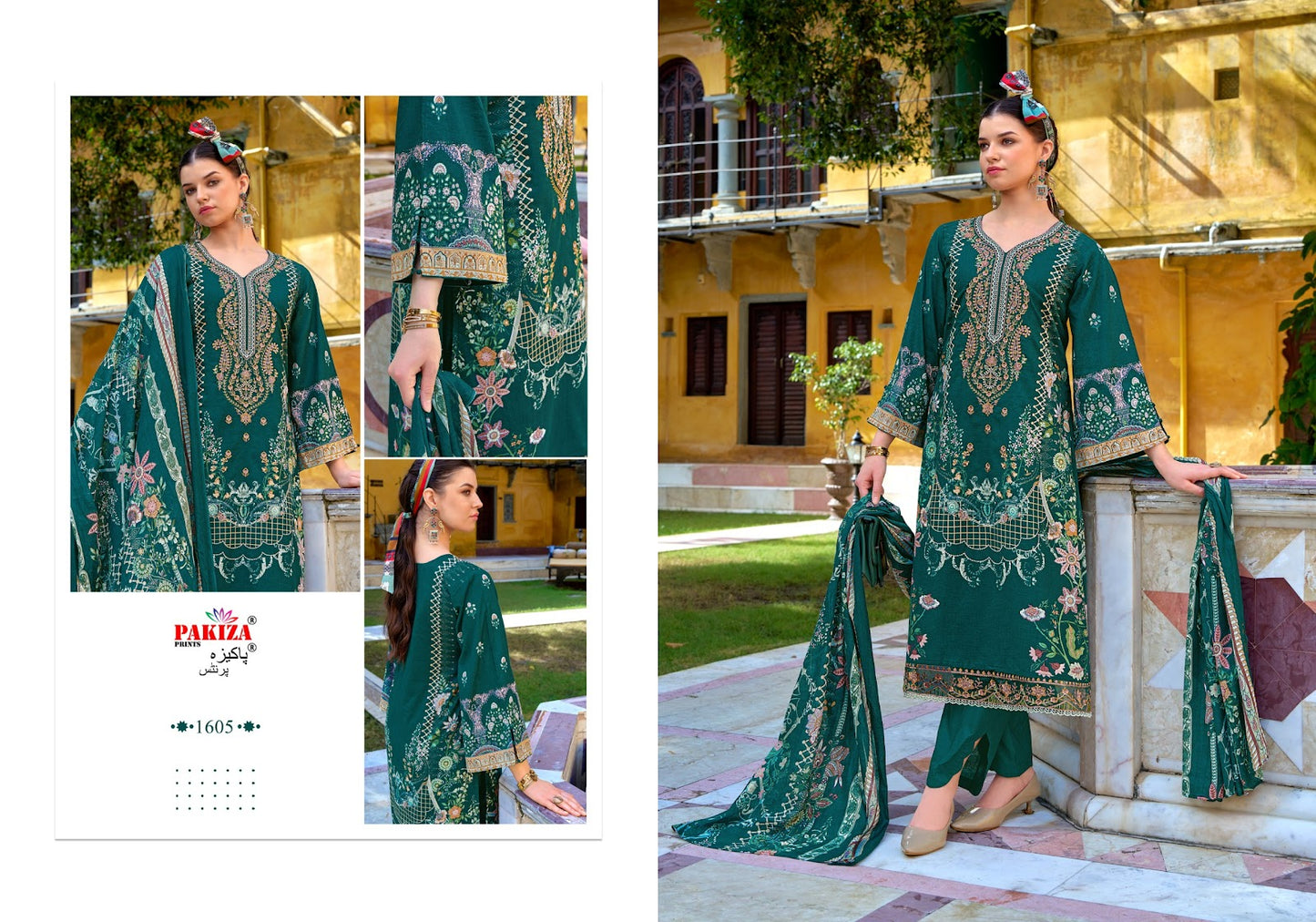 Naksh Vol 16 Pakiza Prints Lawn Cotton Karachi Salwar Suits Supplier Gujarat