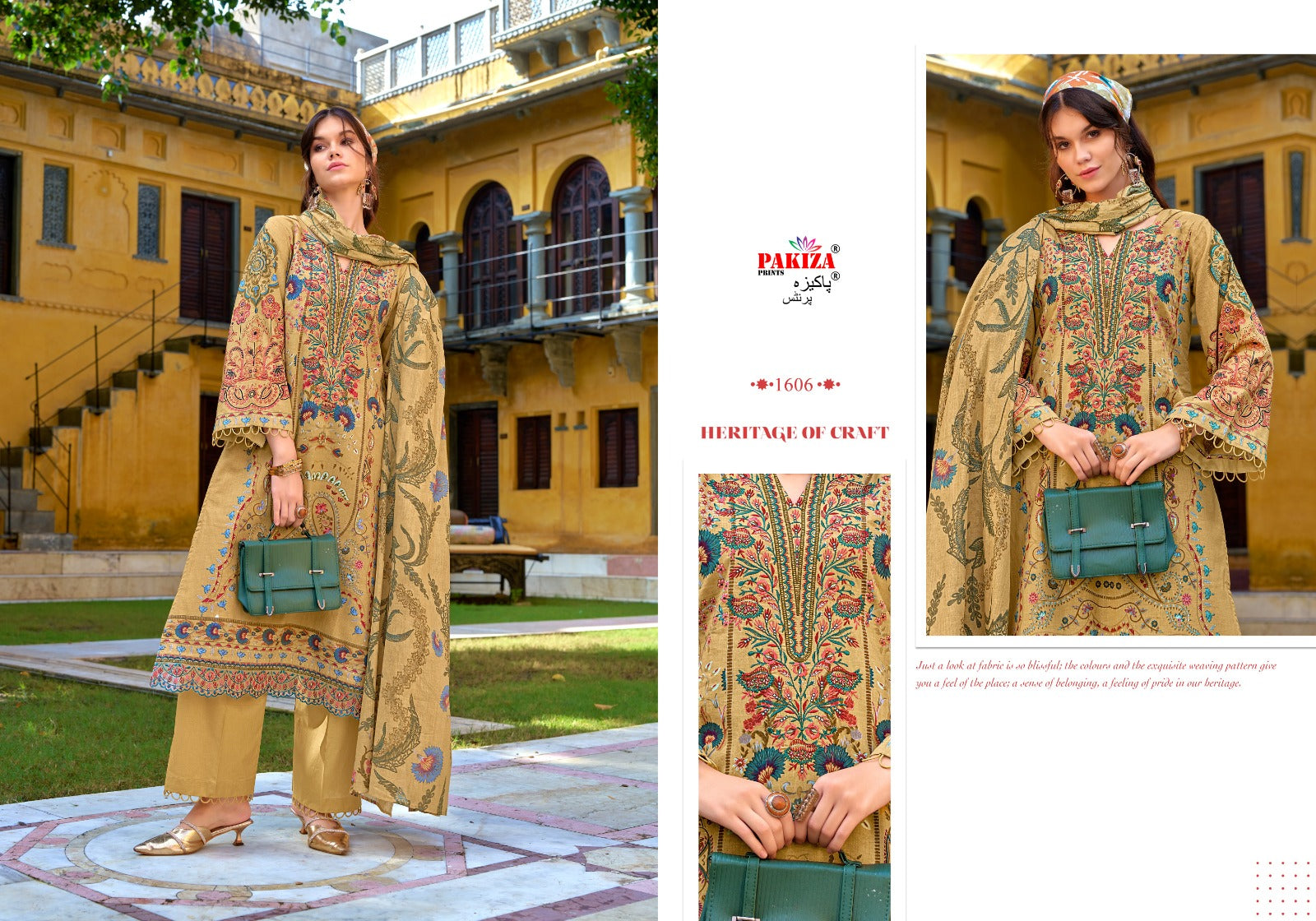 Naksh Vol 16 Pakiza Prints Lawn Cotton Karachi Salwar Suits Supplier Gujarat