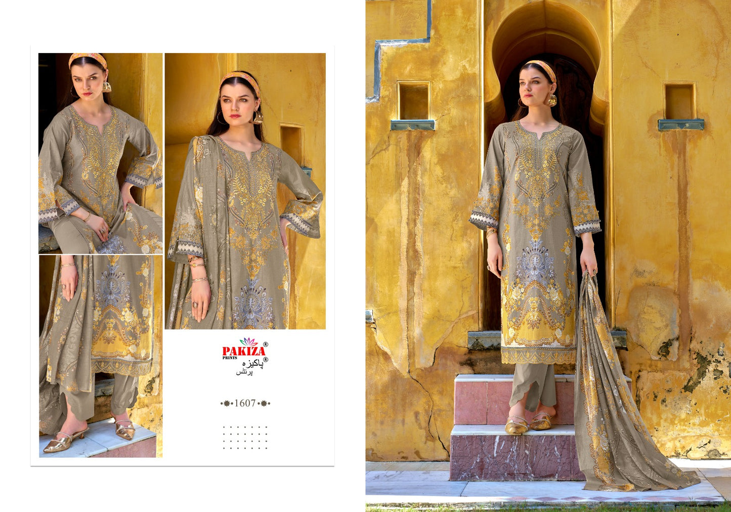 Naksh Vol 16 Pakiza Prints Lawn Cotton Karachi Salwar Suits Supplier Gujarat