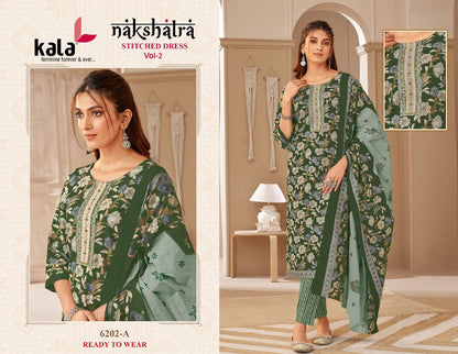 Nakshatra Vol 2 Kala Heavy Cotton Readymade Pant Style Suits Wholesaler