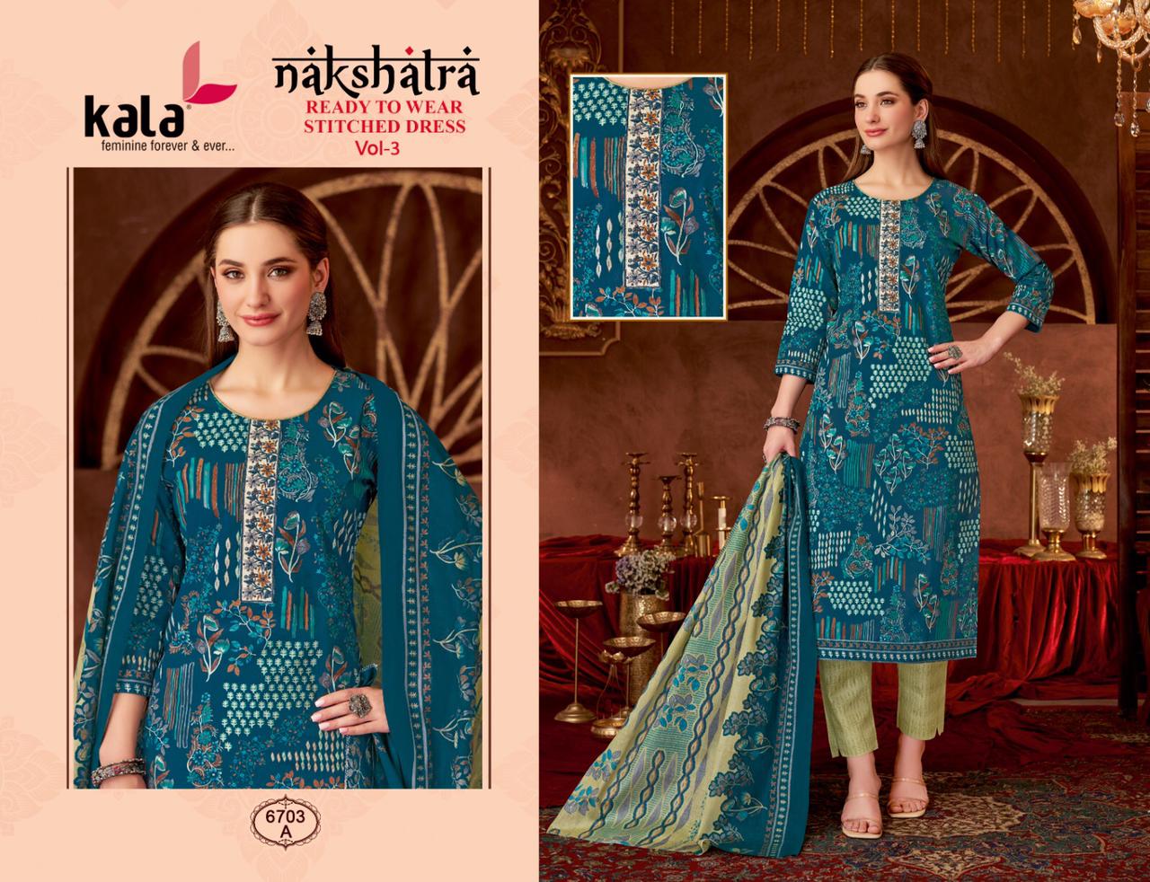 Nakshatra Vol 3 Kala Readymade Cotton Pant Suits Wholesale Price
