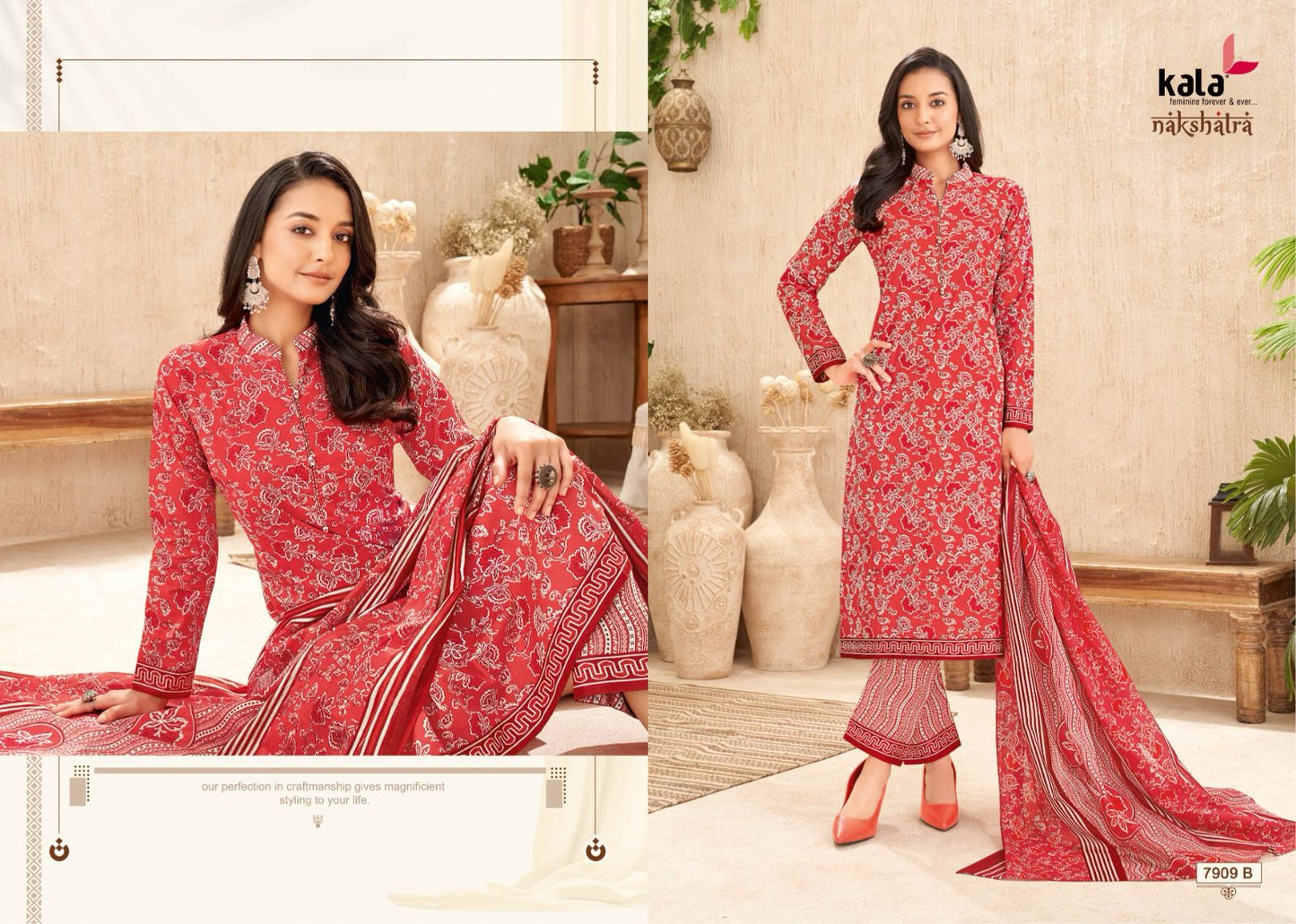 Nakshatra Vol 4 B Kala Readymade Cotton Pant Suits Wholesaler India