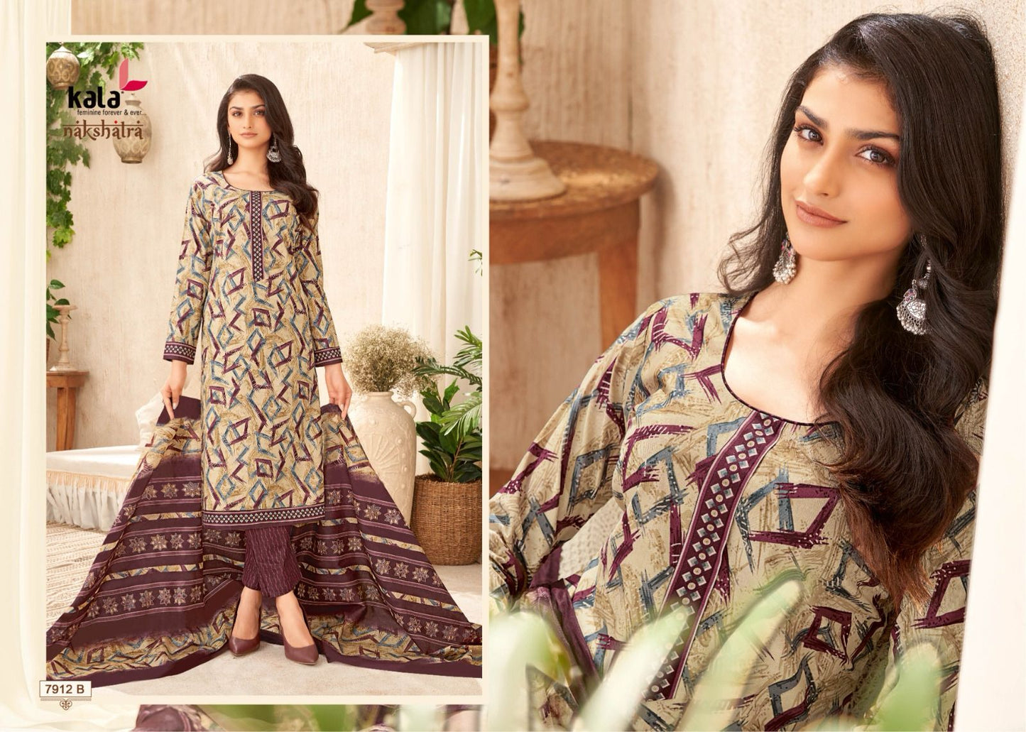 Nakshatra Vol 4 B Kala Readymade Cotton Pant Suits Wholesaler India