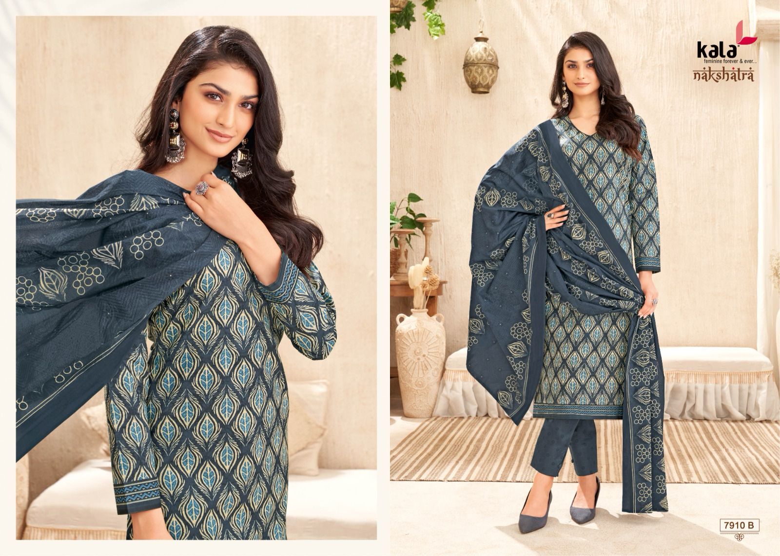 Nakshatra Vol 4 B Kala Readymade Cotton Pant Suits Wholesaler India