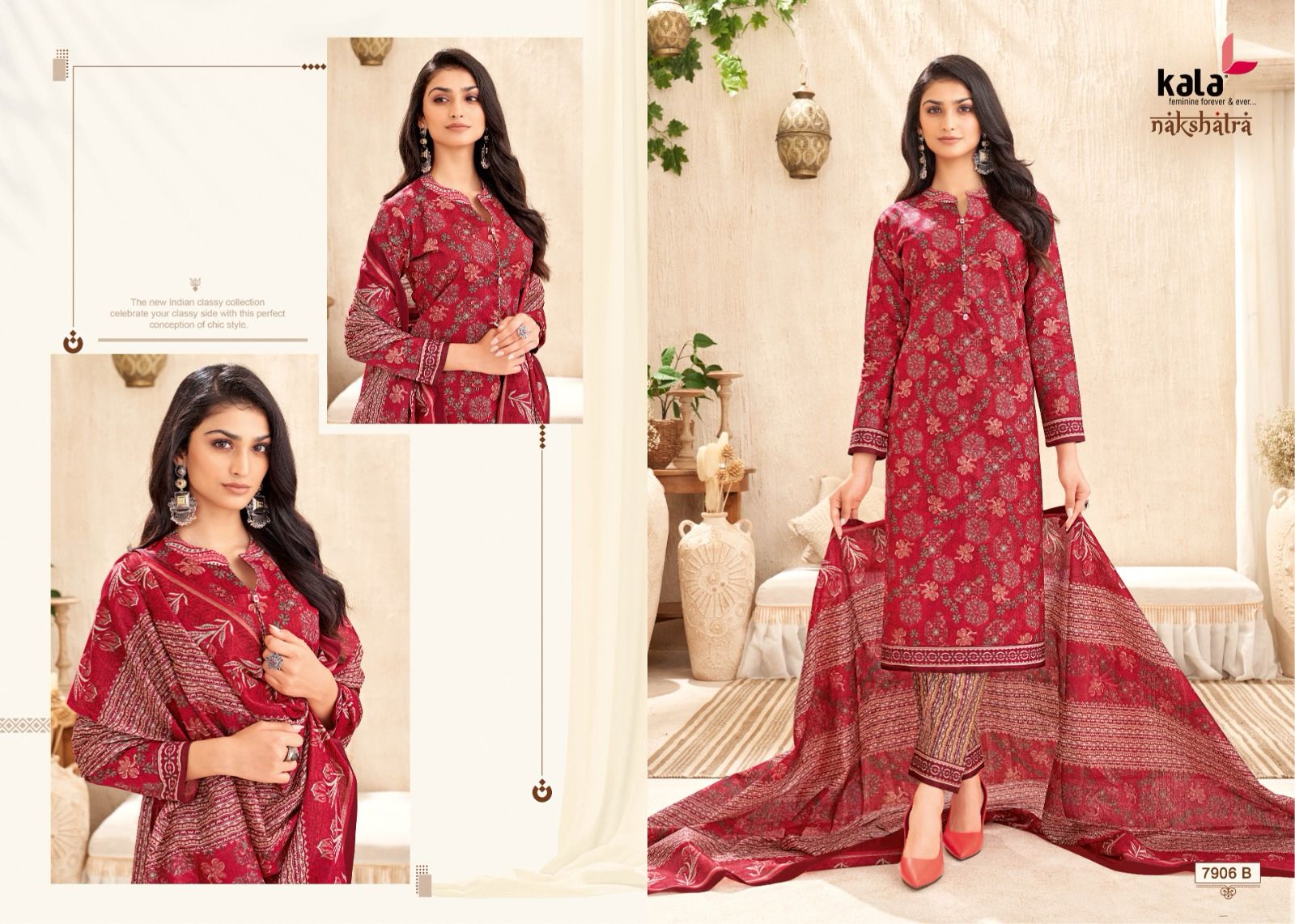 Nakshatra Vol 4 B Kala Readymade Cotton Pant Suits Wholesaler India